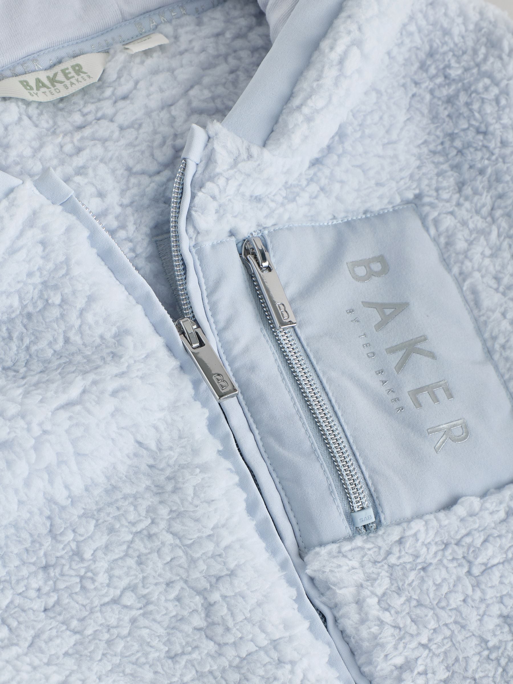 Baker by Ted Baker Zip Through Hooded Fleece Jacket image 8