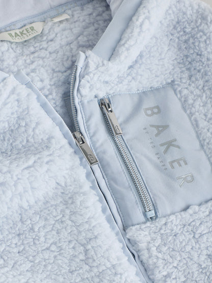 Baker by Ted Baker Zip Through Hooded Fleece Jacket image 8