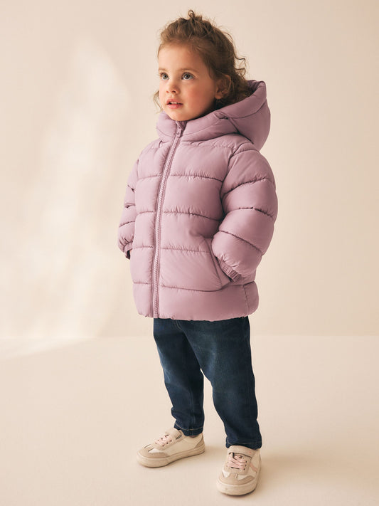 Pink Shower Resistant Fleece Lined Padded Coat (3mths-7yrs) - image 2