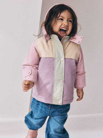 Pastel Colourblock Waterproof Coat (9mths-7yrs) - image 1