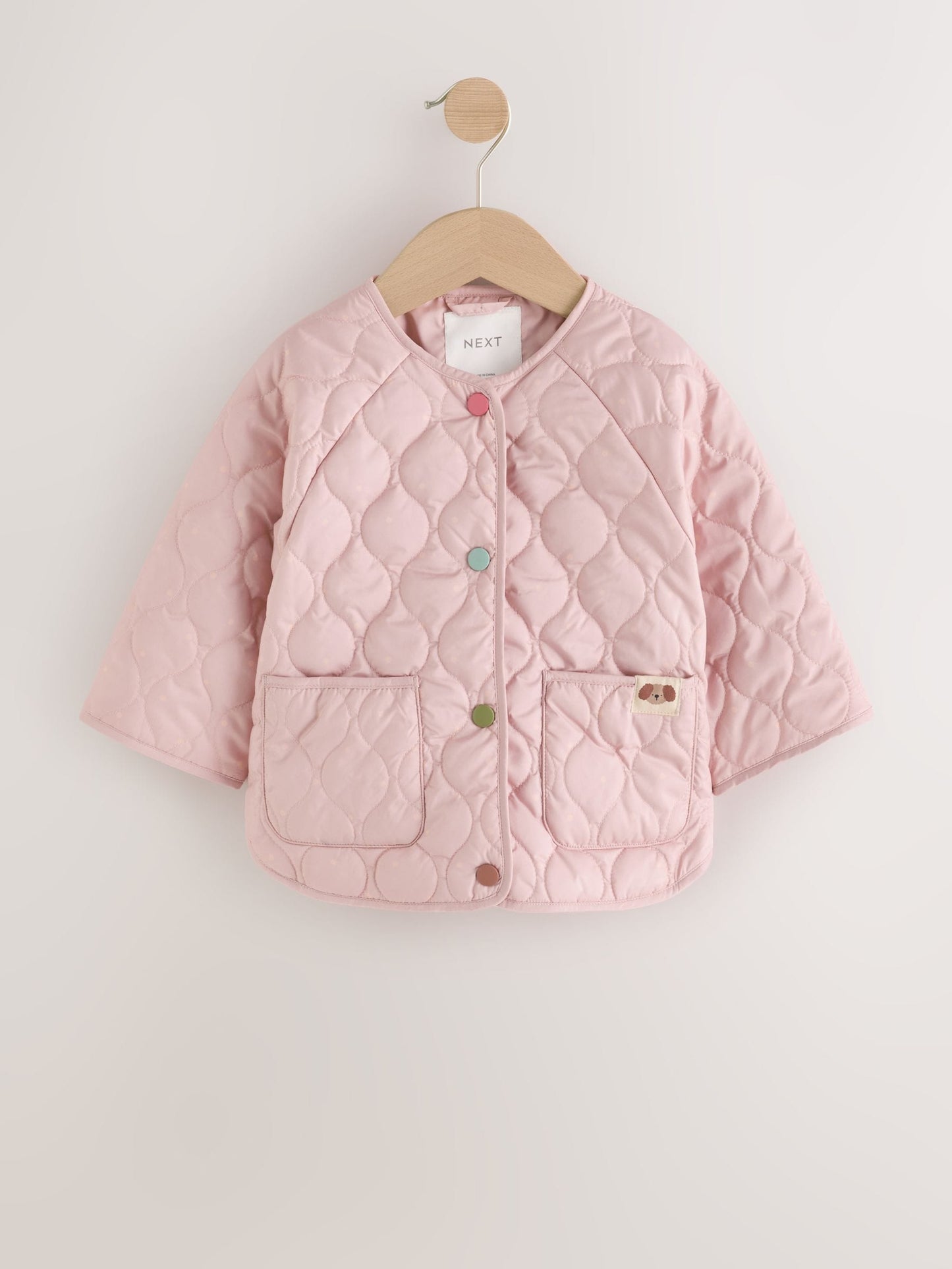 Dsiney Kidz - Pink Dog Applique Shower Resistant Quilted  Jacket (3mths-7yrs) image 4