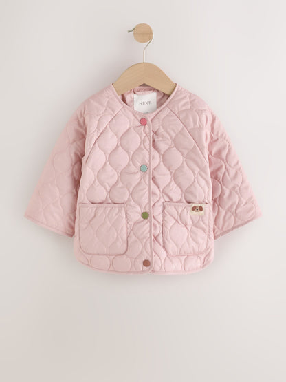 Dsiney Kidz - Pink Dog Applique Shower Resistant Quilted  Jacket (3mths-7yrs) image 4