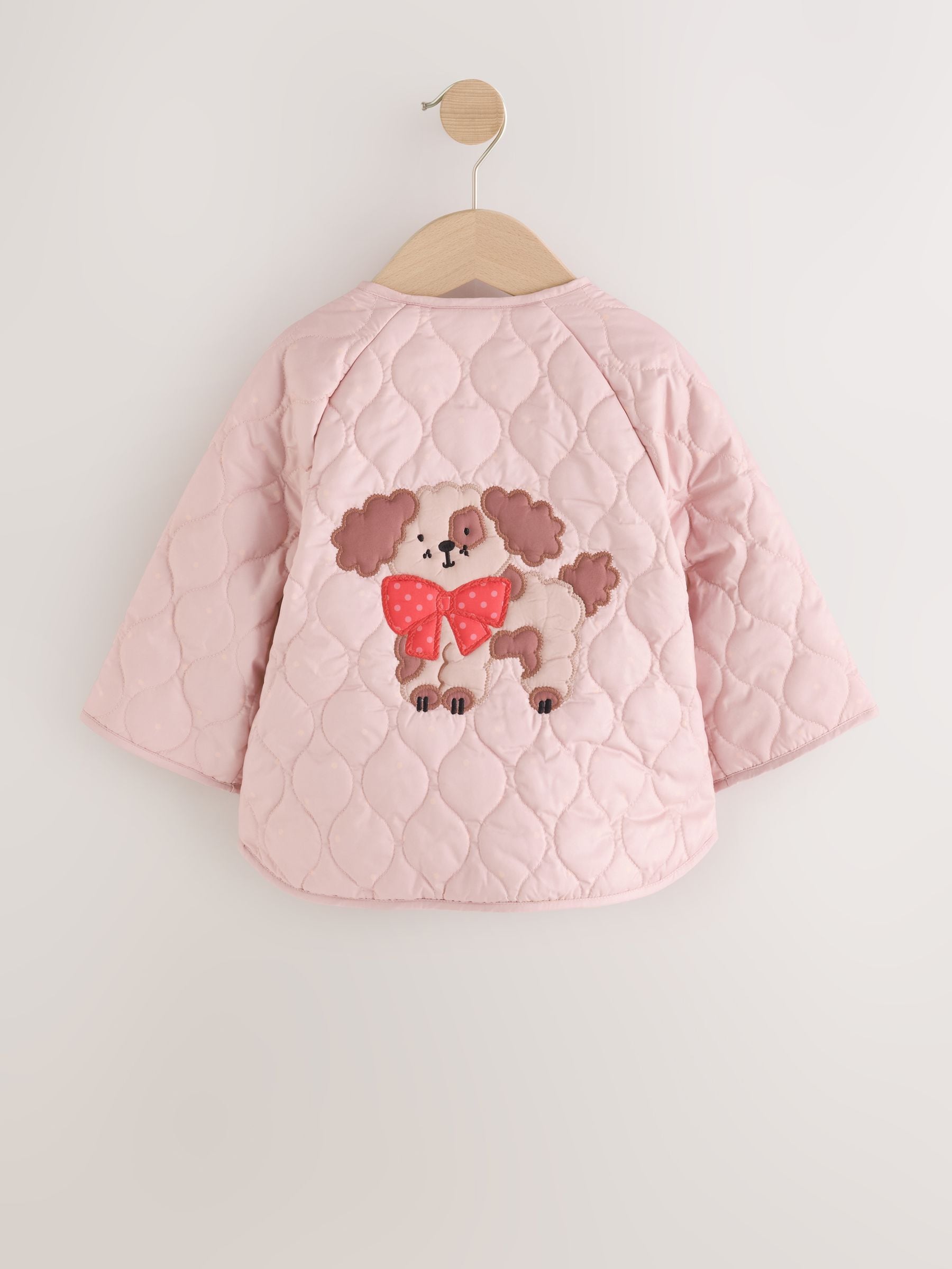 Dsiney Kidz - Pink Dog Applique Shower Resistant Quilted  Jacket (3mths-7yrs) image 6