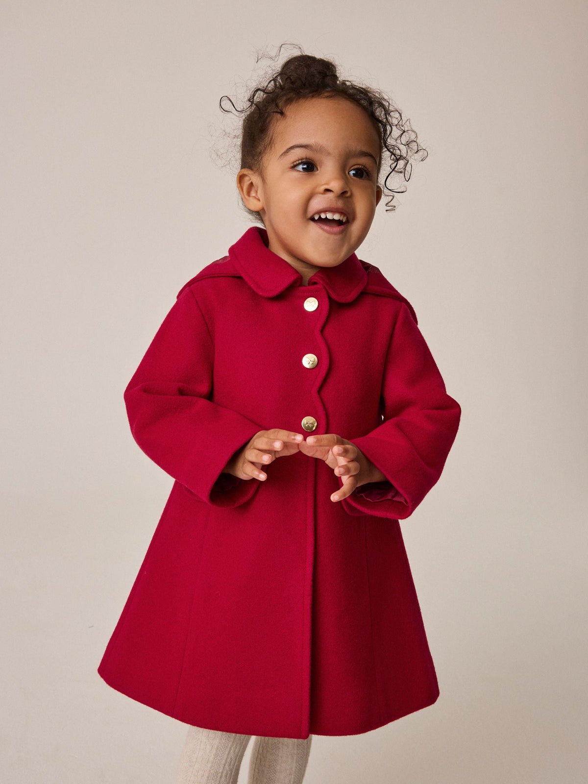 Dsiney Kidz - Red Hooded Coat With Wool (3mths-10yrs) image 1
