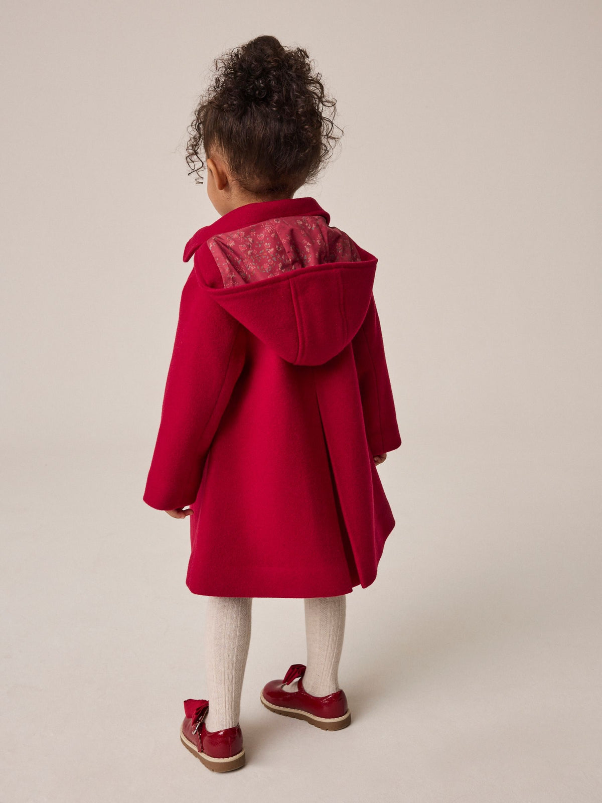Dsiney Kidz - Red Hooded Coat With Wool (3mths-10yrs) image 3