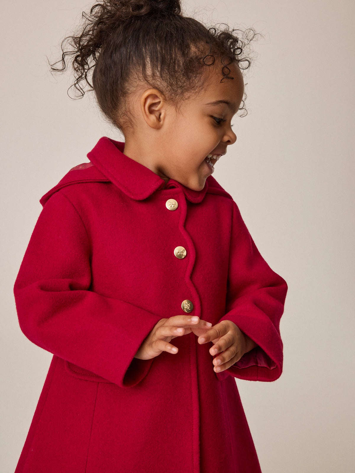 Dsiney Kidz - Red Hooded Coat With Wool (3mths-10yrs) image 4