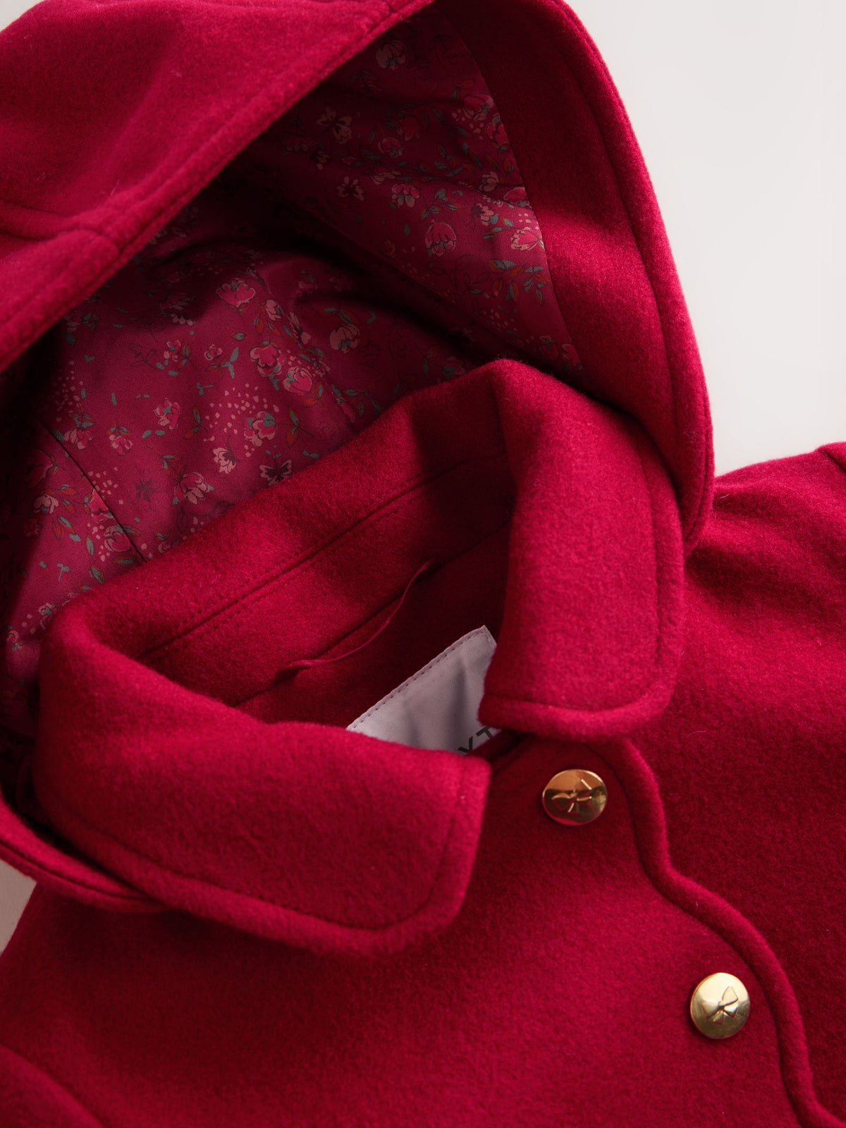 Dsiney Kidz - Red Hooded Coat With Wool (3mths-10yrs) image 8