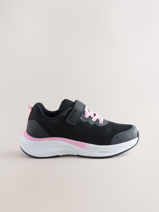 Black/Pink Waterproof Trainers image 2
