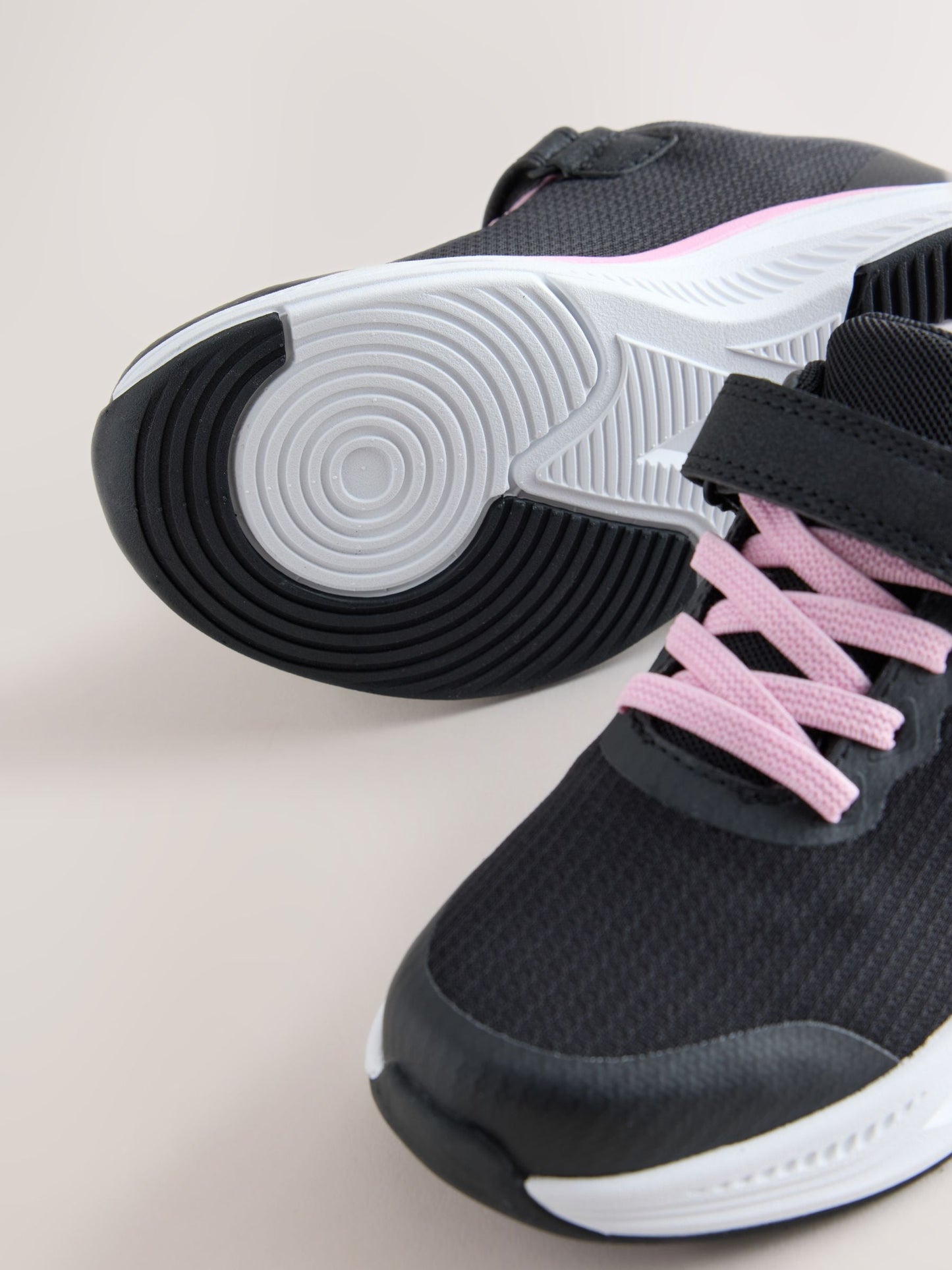 Black/Pink Waterproof Trainers image 3