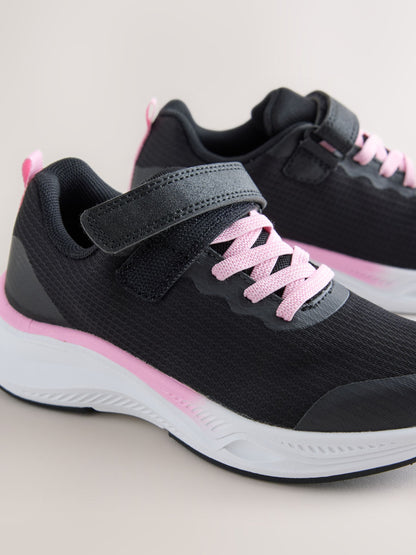 Black/Pink Waterproof Trainers image 4