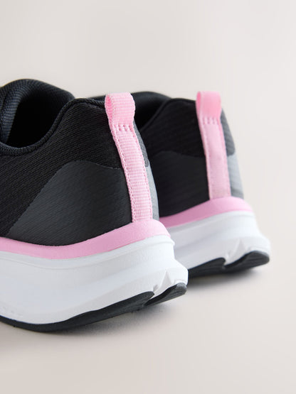 Black/Pink Waterproof Trainers image 5