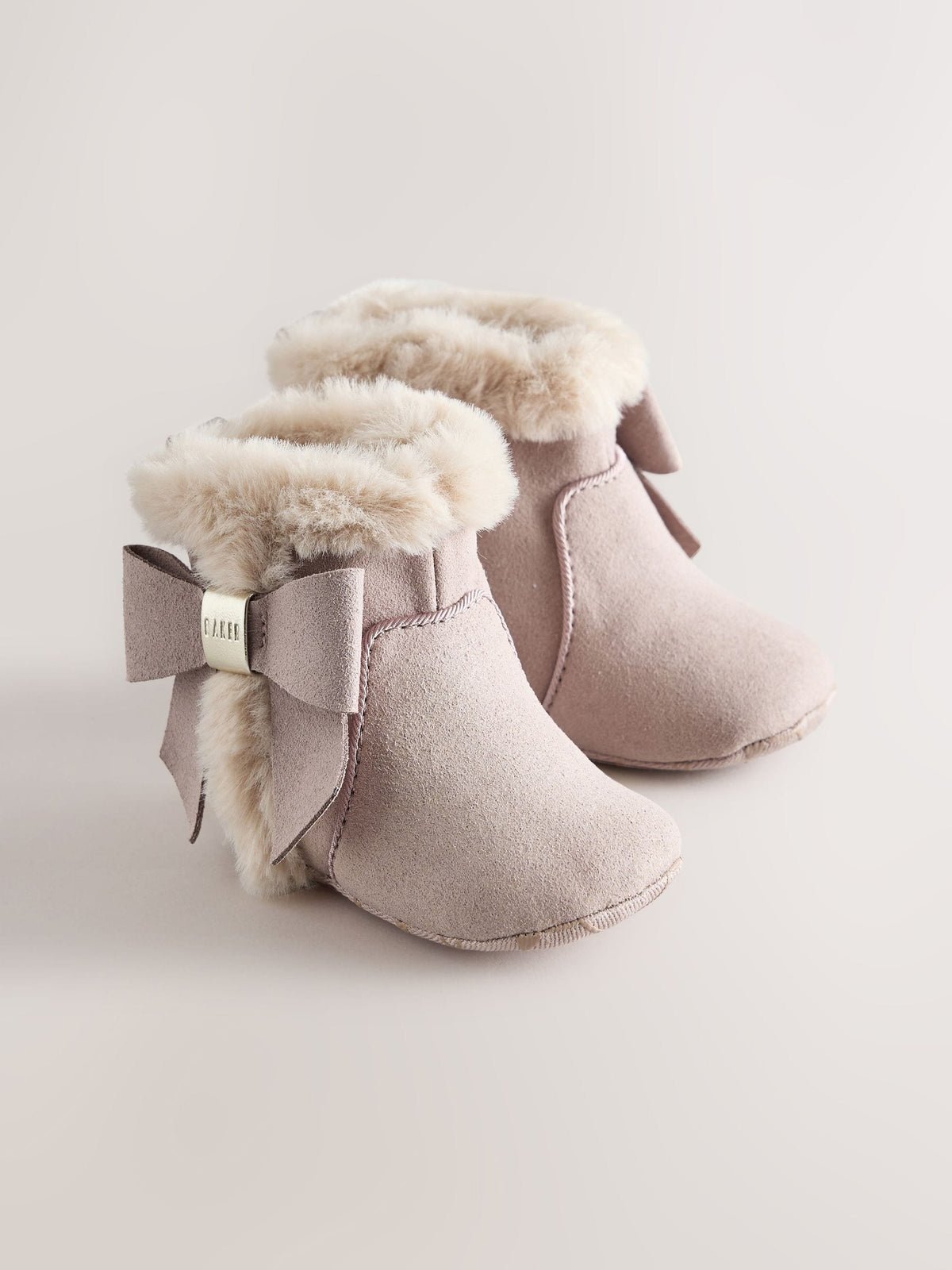 Baker by Ted Baker Mink Brown Faux Fur Trim Padders Boots - image 2