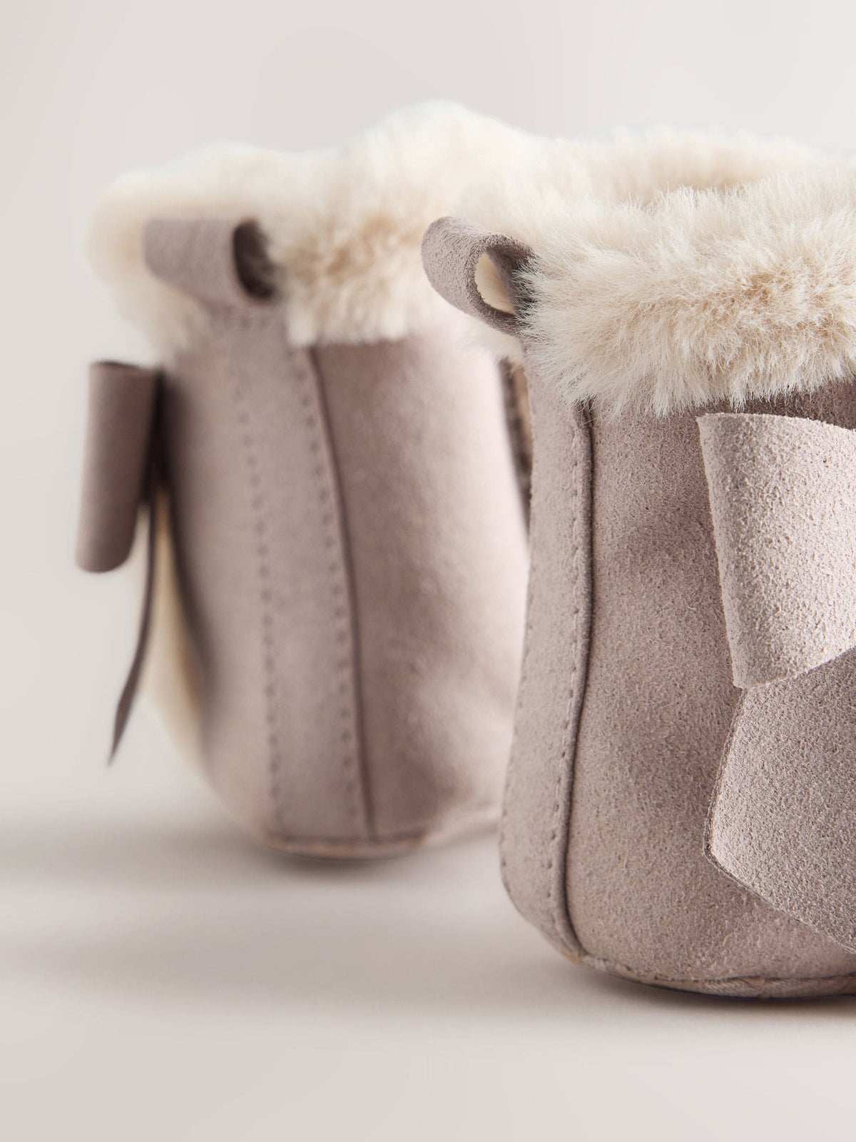 Baker by Ted Baker Mink Brown Faux Fur Trim Padders Boots - image 4