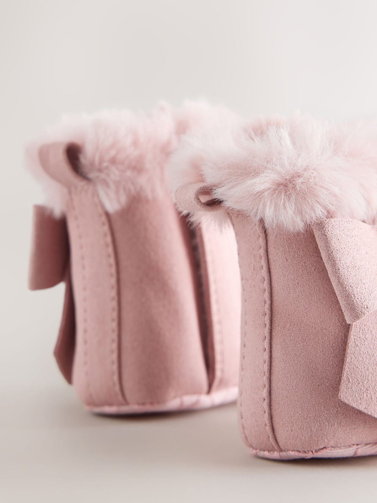 Baker by Ted Baker Pink Faux Fur Trim Padders Boots - image 5