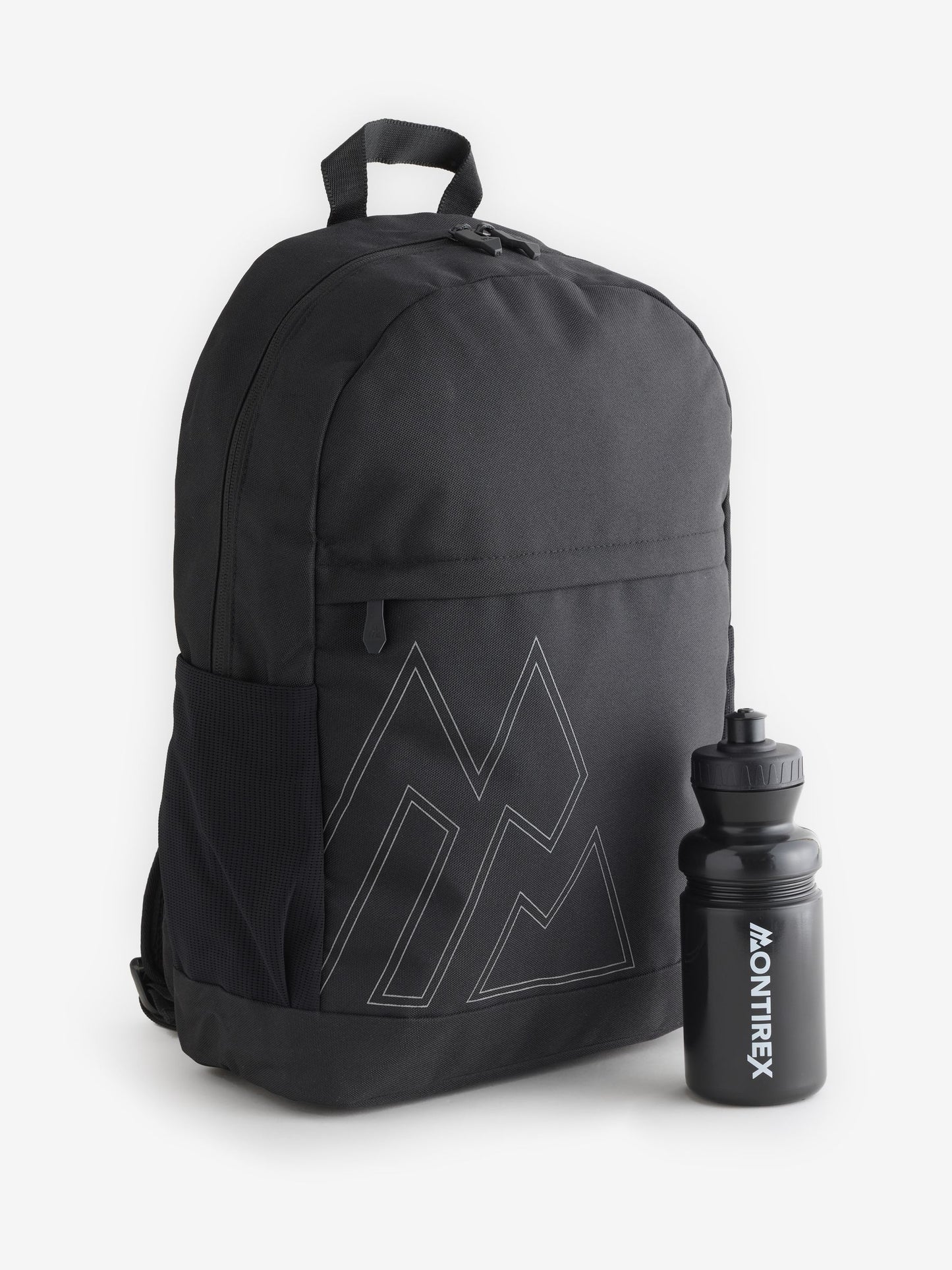 Montirex Black Essential Backpack and Water Bottle image 1