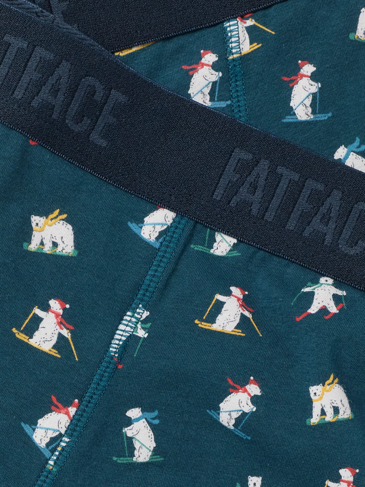 Dsiney Kidz - FatFace Teal Blue Skiing Bear Boxers image 3
