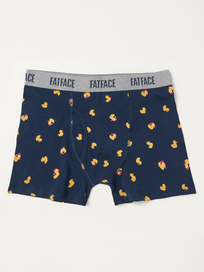 Dsiney Kidz - FatFace Navy Festive Rubber Duck Boxers image 1