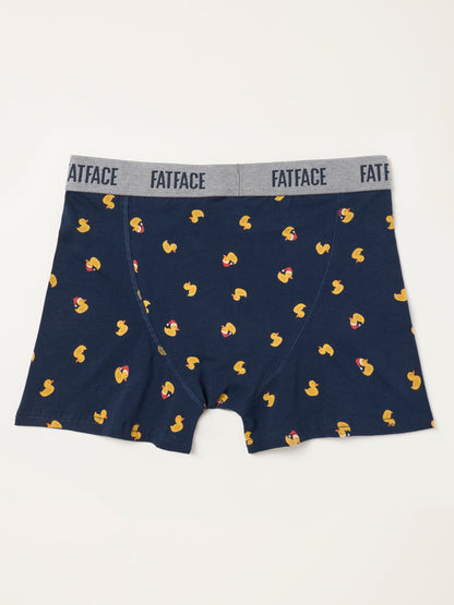 Dsiney Kidz - FatFace Navy Festive Rubber Duck Boxers image 2