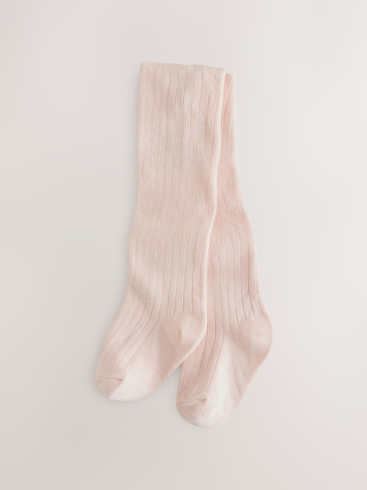 Dsiney Kidz - Pink/White Rib Baby Tights 3 Pack image 3