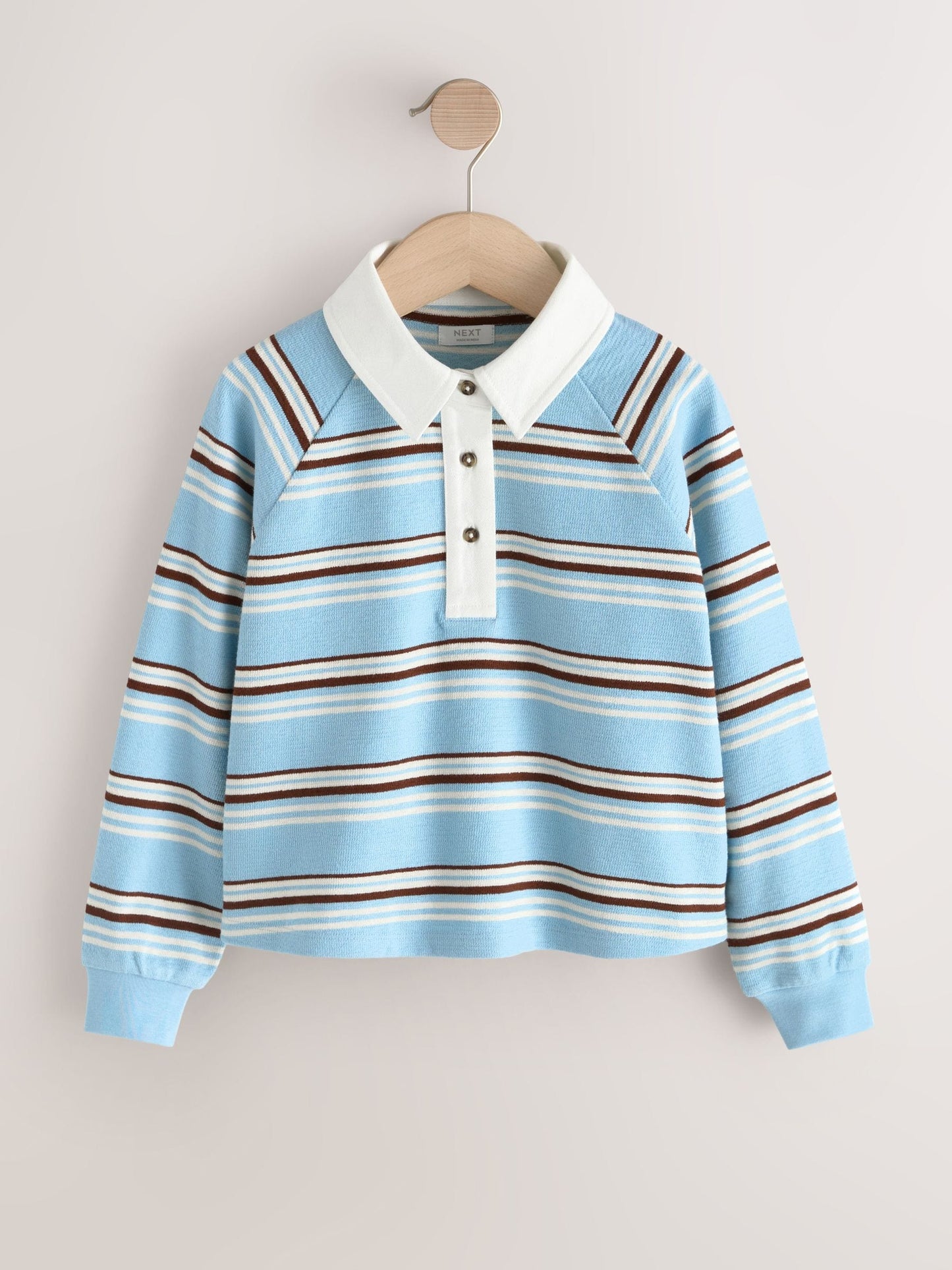 Dsiney Kidz - Blue Stripe Long Sleeve Rugby Top (3-16yrs) image 1