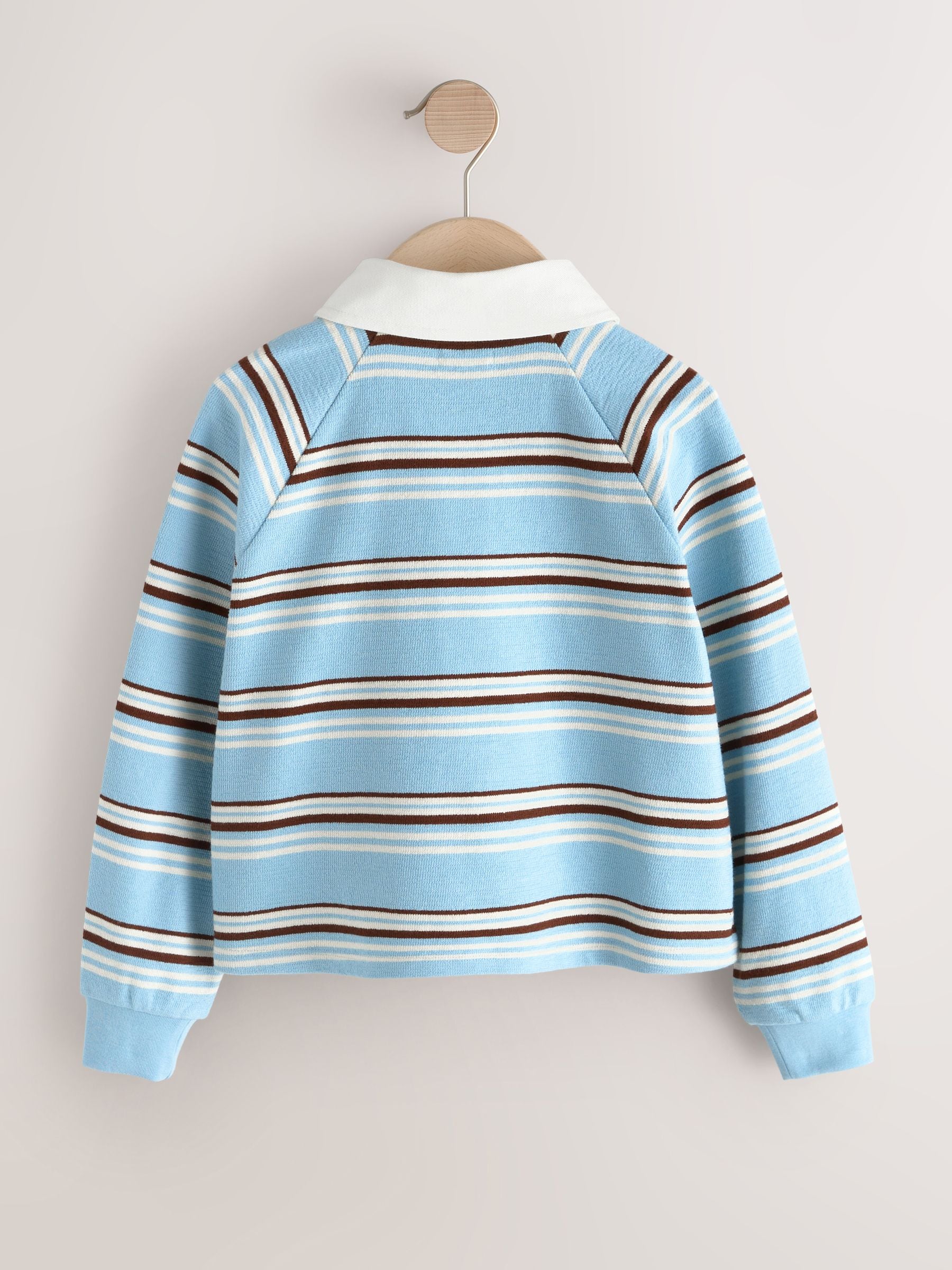 Dsiney Kidz - Blue Stripe Long Sleeve Rugby Top (3-16yrs) image 2