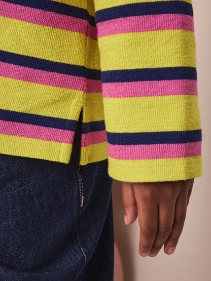 Dsiney Kidz - Yellow Stripe Textured Long Sleeve Top (3-16yrs) image 4