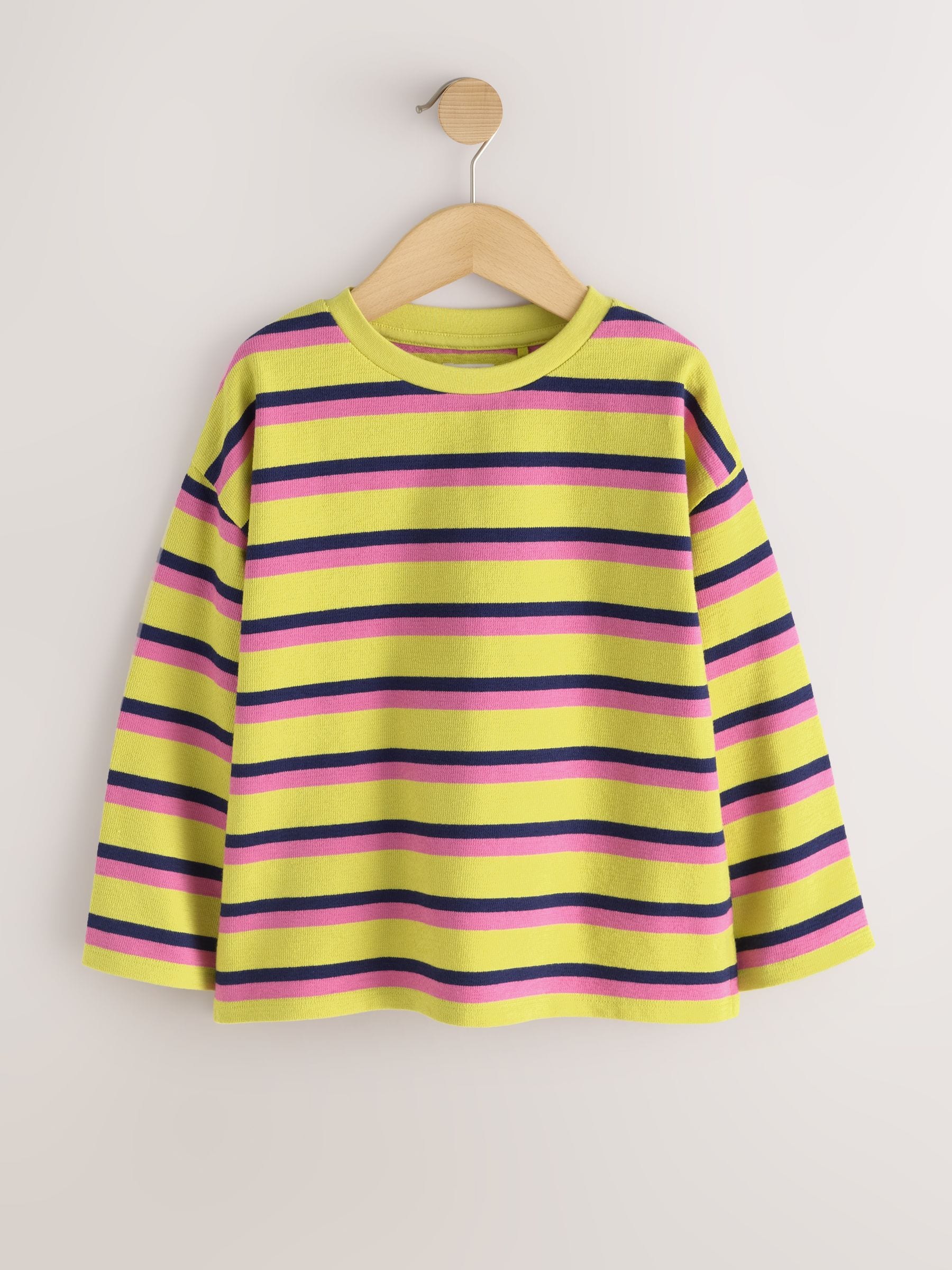 Dsiney Kidz - Yellow Stripe Textured Long Sleeve Top (3-16yrs) image 5
