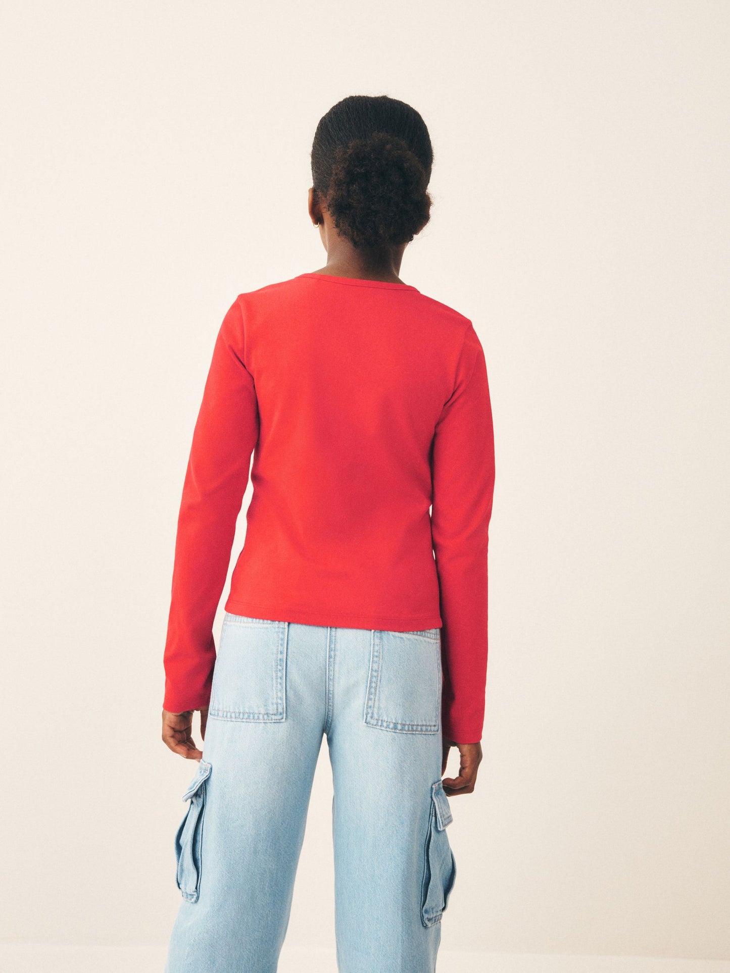 Dsiney Kidz - Red Long Sleeve Seam Detail Top (3-16yrs) image 3