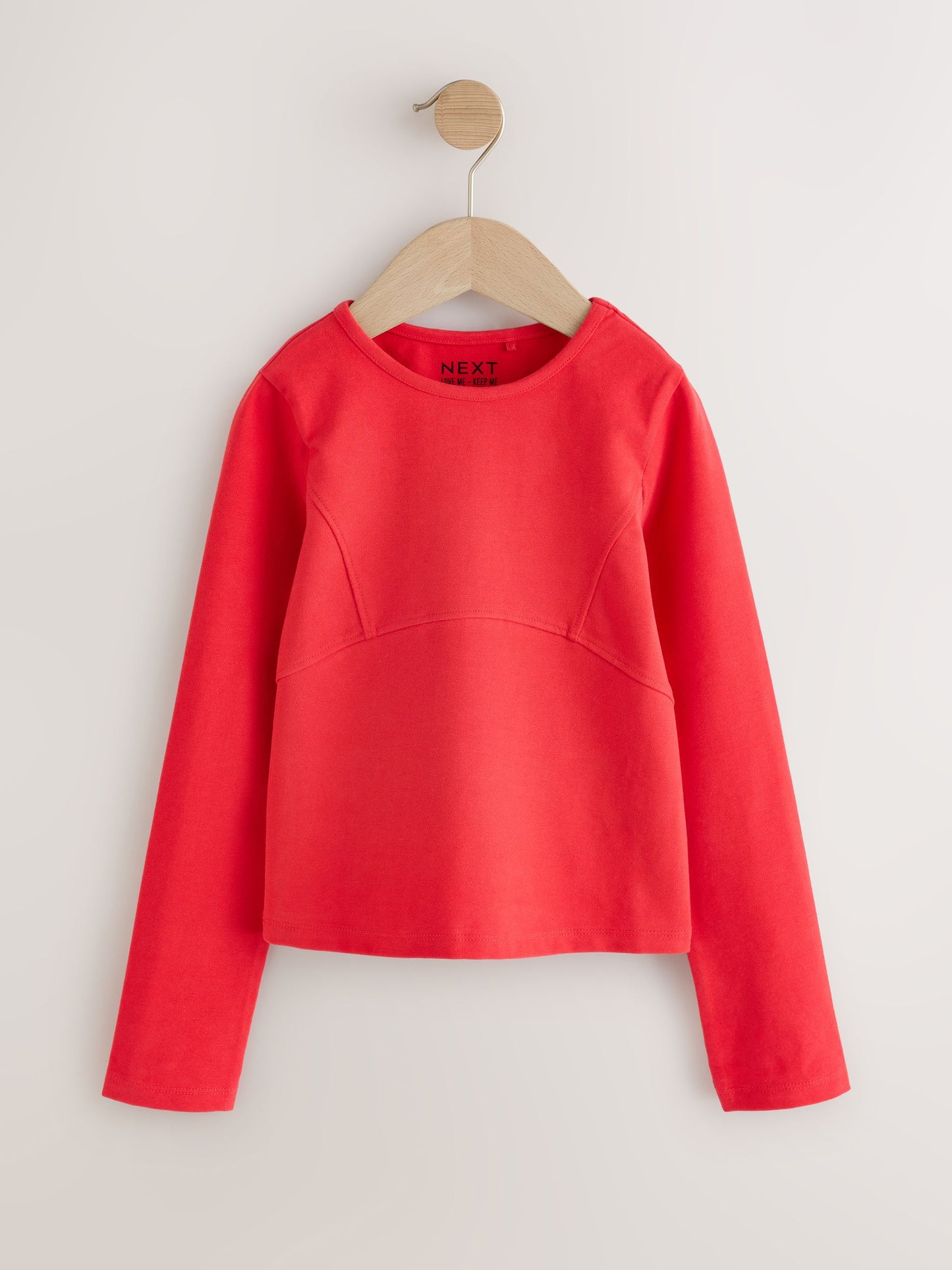 Dsiney Kidz - Red Long Sleeve Seam Detail Top (3-16yrs) image 4