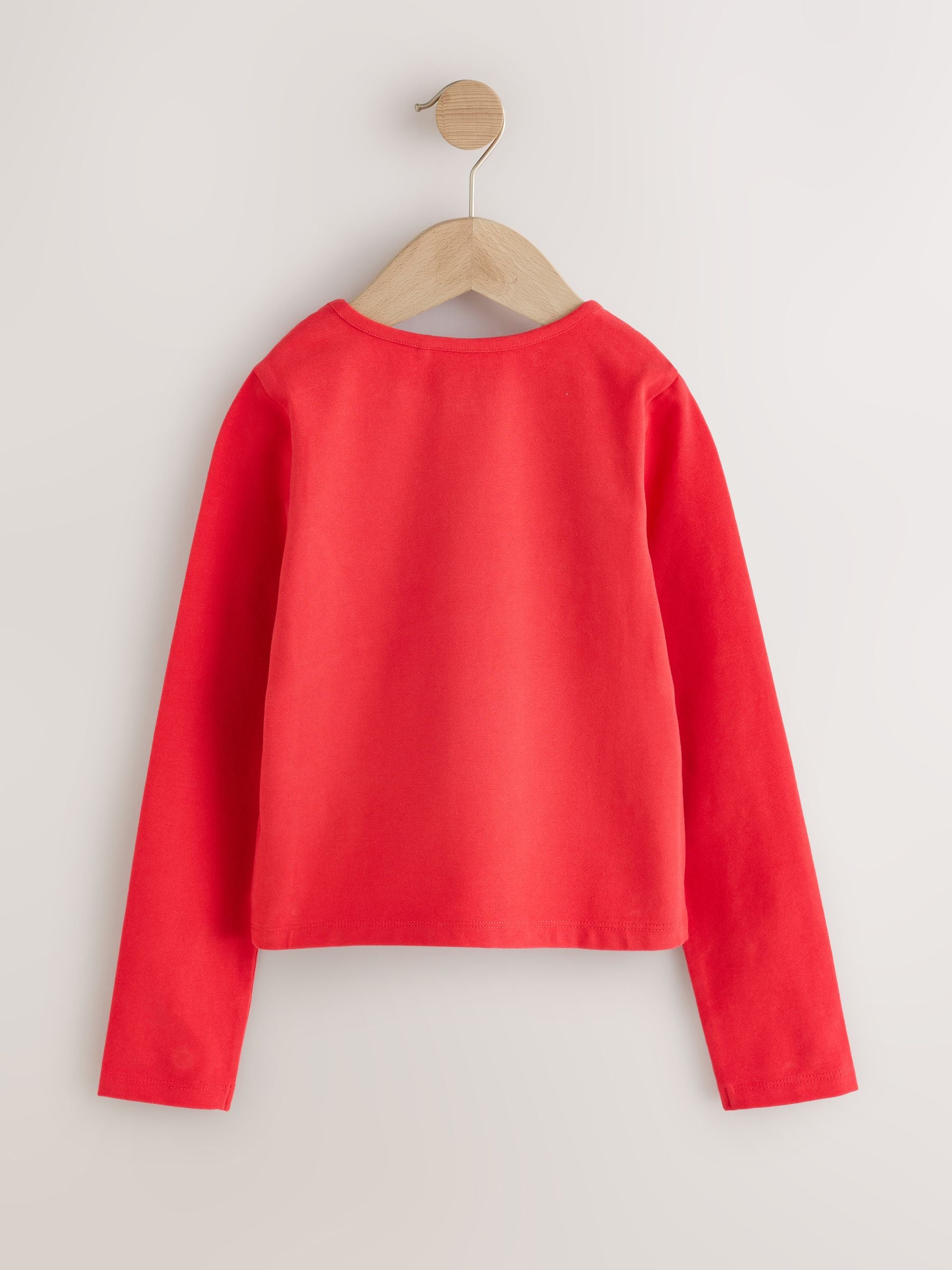 Dsiney Kidz - Red Long Sleeve Seam Detail Top (3-16yrs) image 5