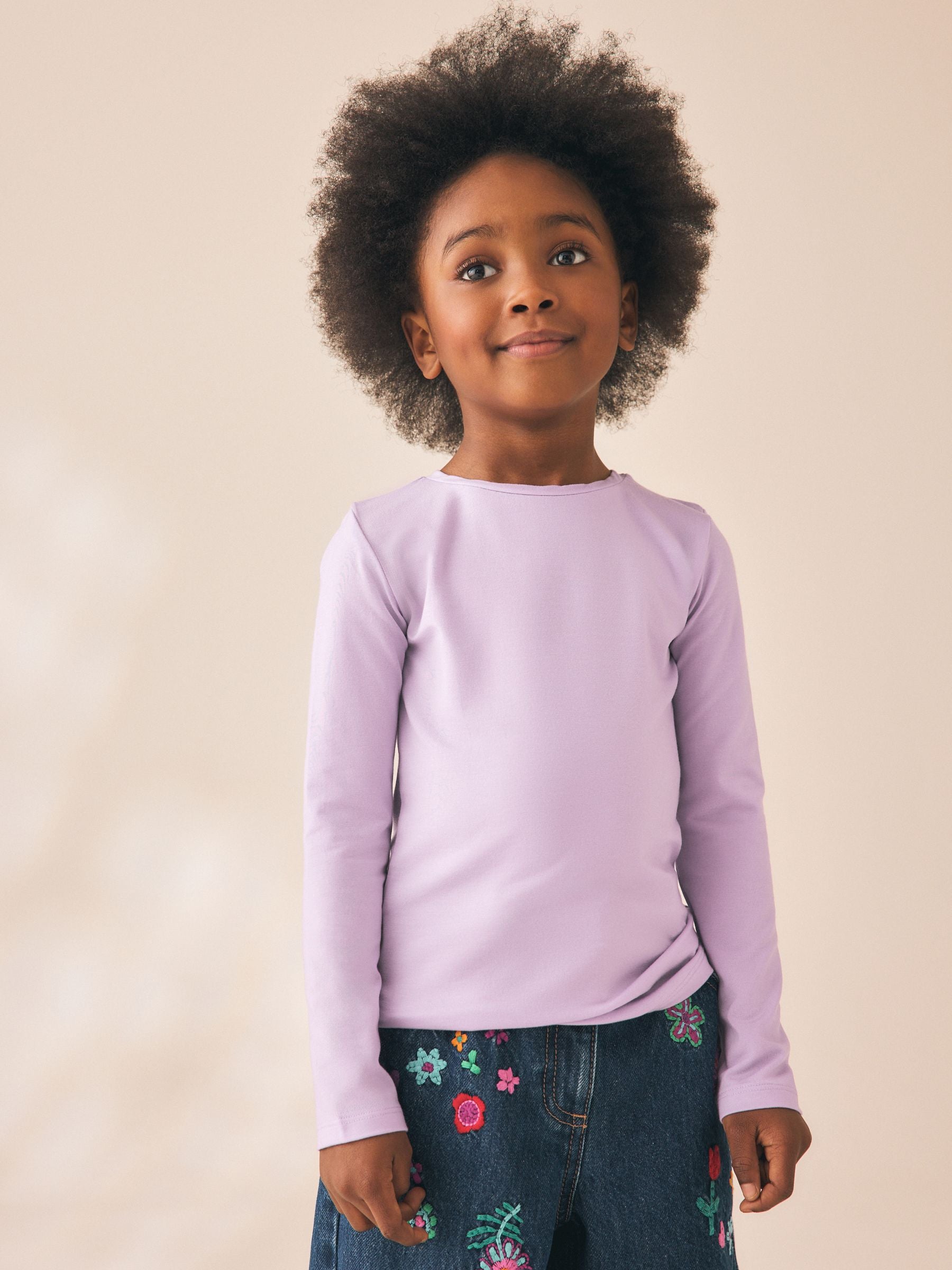 Dsiney Kidz - Lilac Purple Supersoft Long Sleeve Top (3-16yrs) image 1