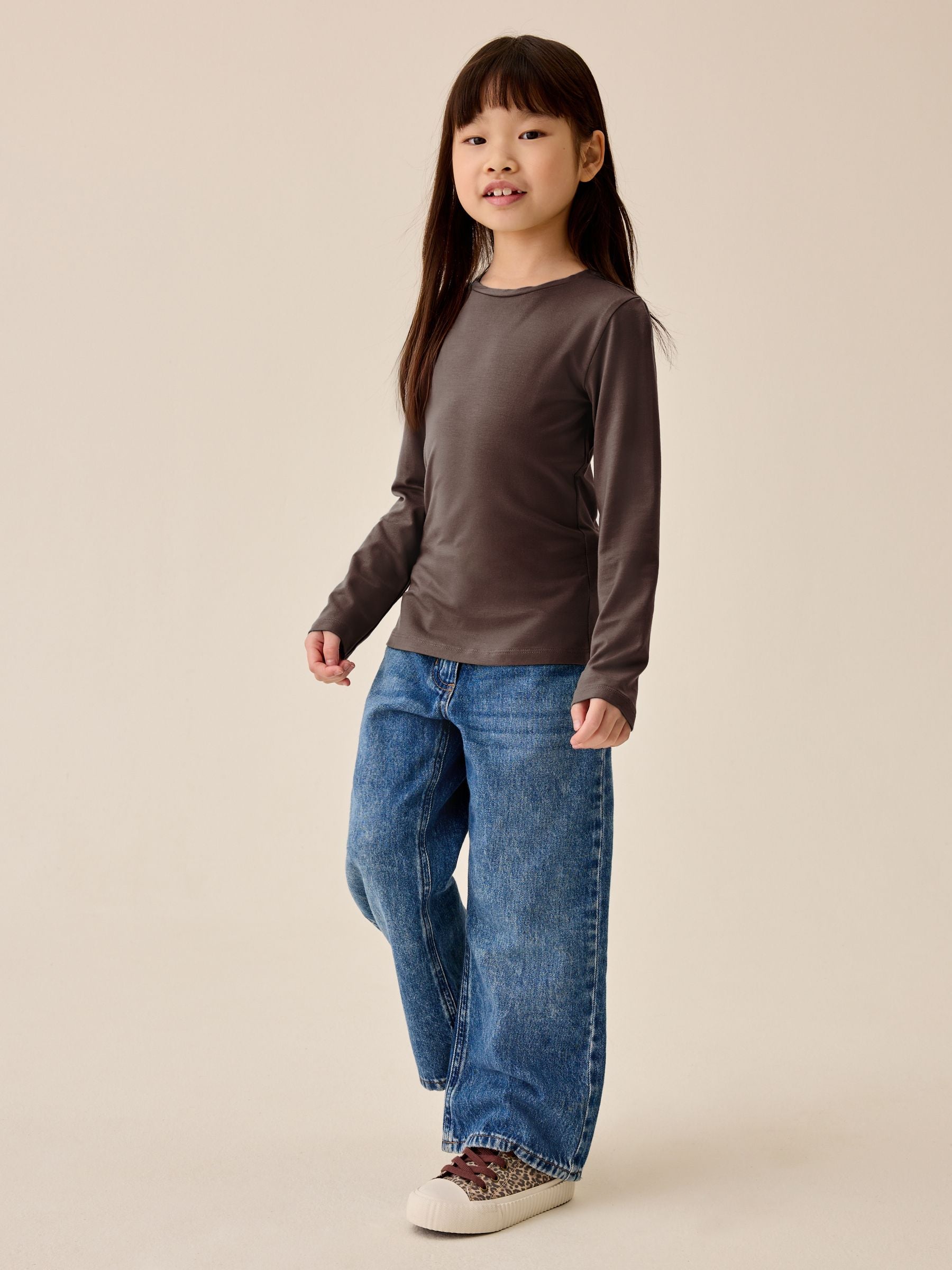 Dsiney Kidz - Chocolate Brown Supersoft Long Sleeve Top (3-16yrs) image 2