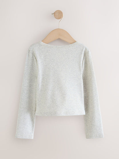 Dsiney Kidz - Grey Long Sleeve Button Top (3-16yrs) image 5