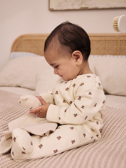Dsiney Kidz - Cream Bear 2.5 Tog Two Way Zip Sleepsuit image 2
