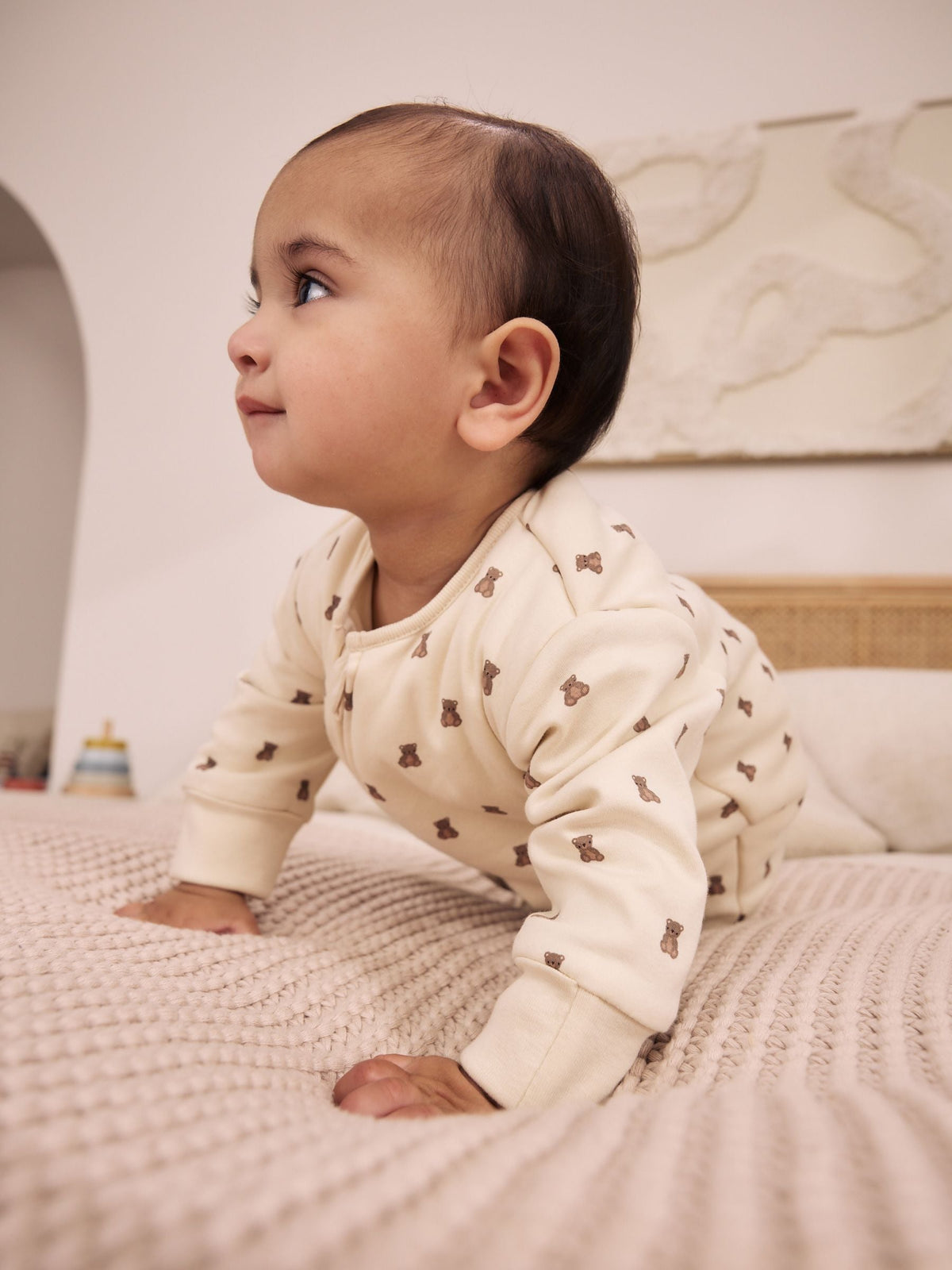 Dsiney Kidz - Cream Bear 2.5 Tog Two Way Zip Sleepsuit image 3