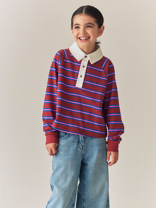 Dsiney Kidz - Brown Long Sleeve Rugby Top (3-16yrs) image 1