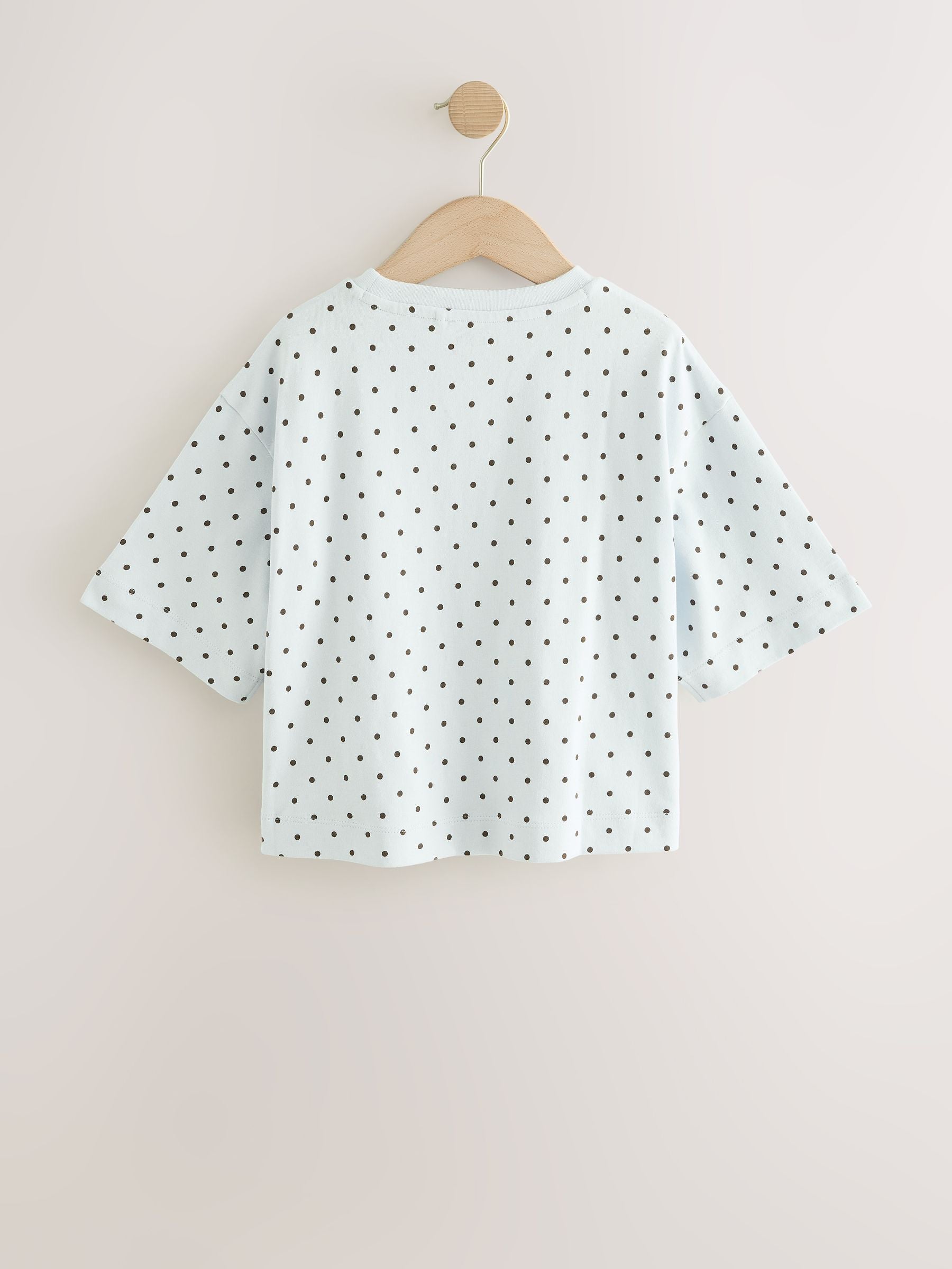 Dsiney Kidz - Light Blue Polka Dot Bow Beaded T-Shirt (3-16yrs) image 6