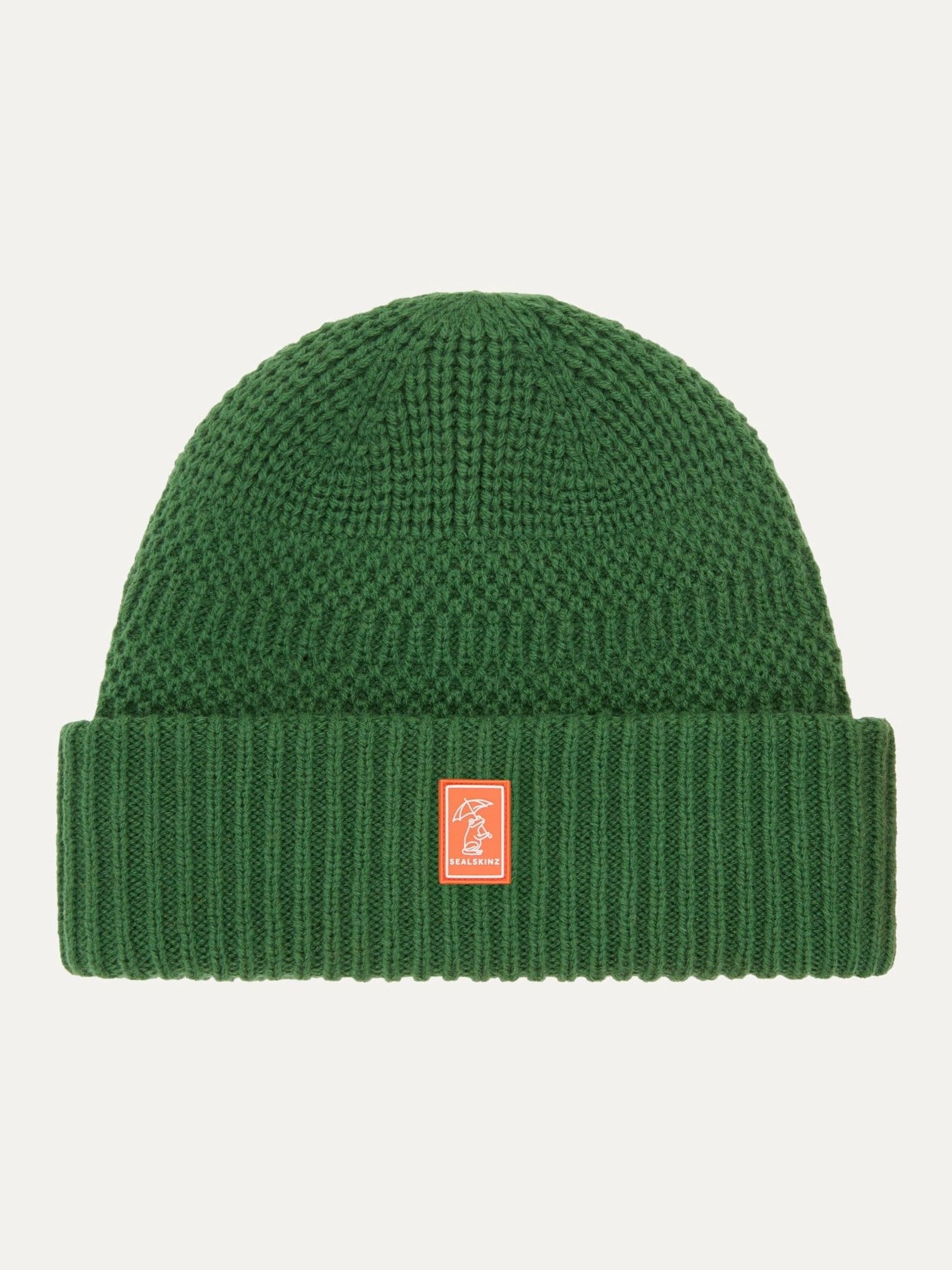 Sealskinz Green Ruston Waterproof Cold Weather Roll Cuff Beanie image 1