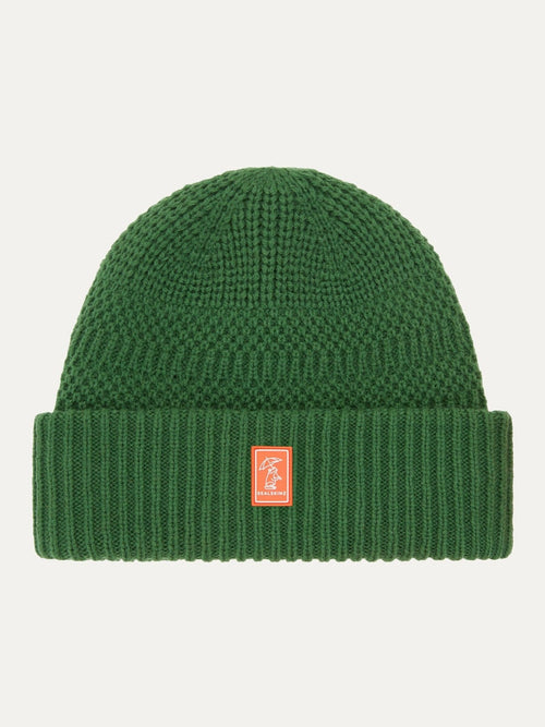 Sealskinz Green Ruston Waterproof Cold Weather Roll Cuff Beanie image 1