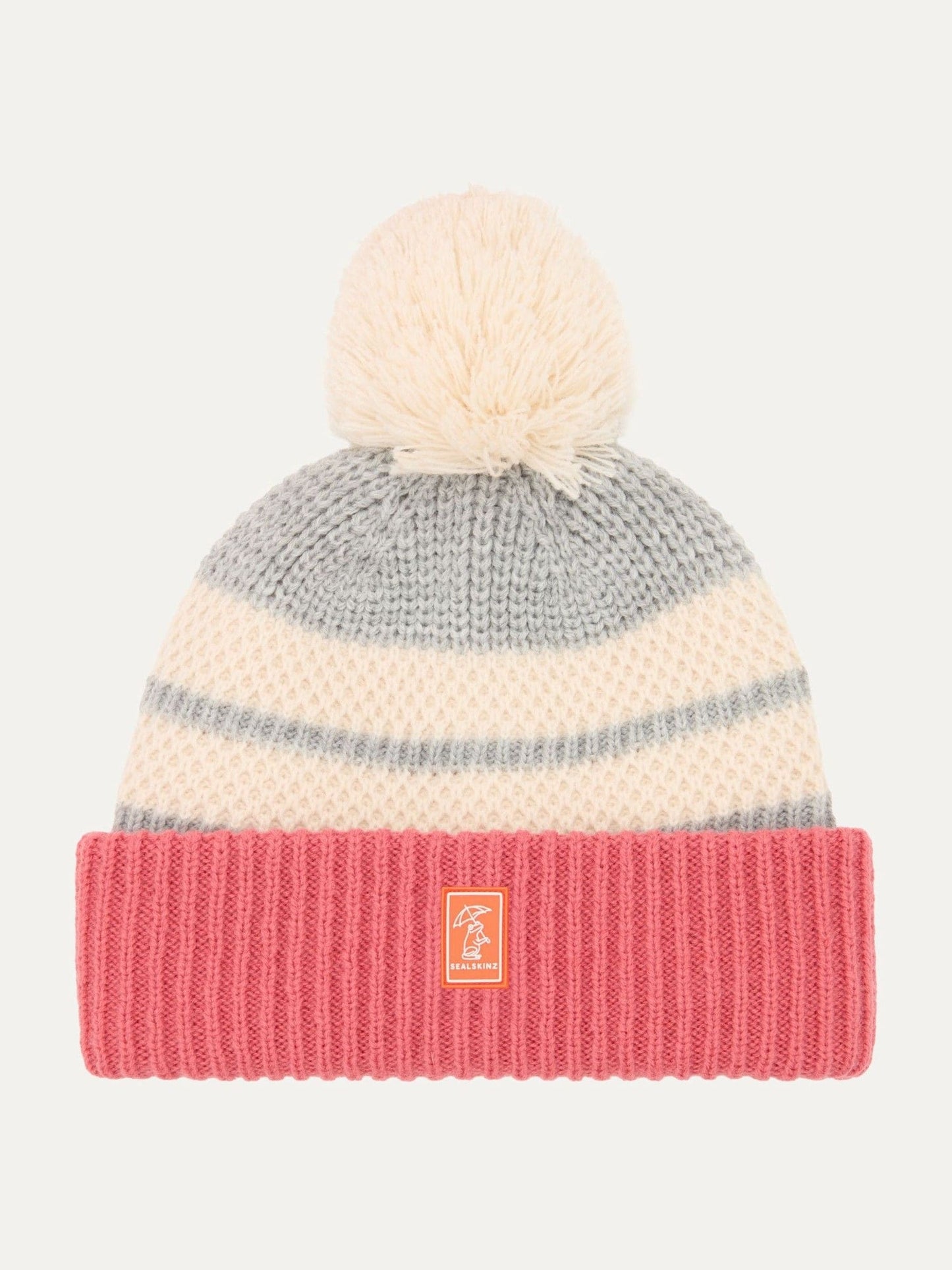 Sealskinz Grey Pulham Waterproof Cold Weather Bobble Hat image 1