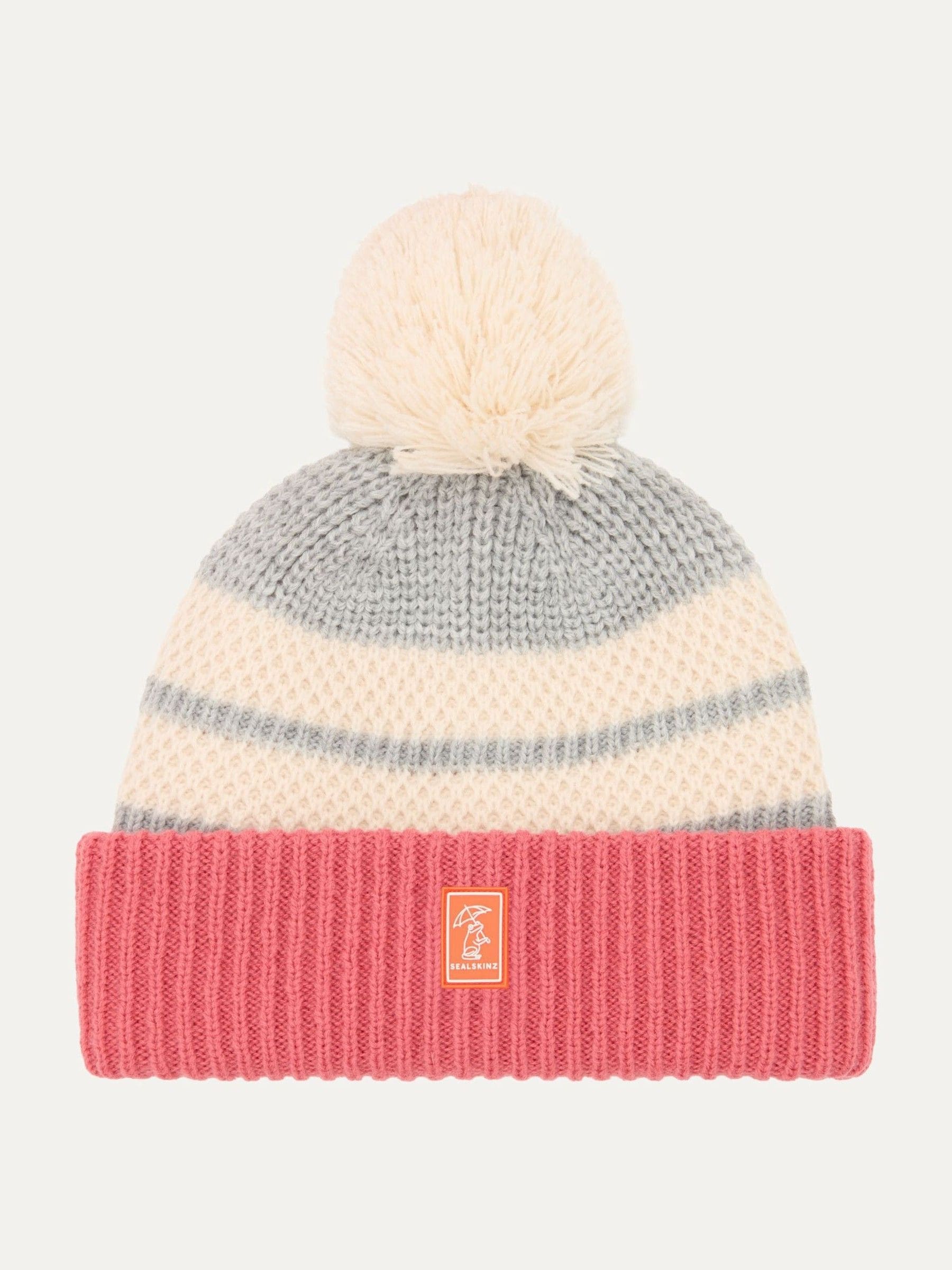 Sealskinz Grey Pulham Waterproof Cold Weather Bobble Hat image 1