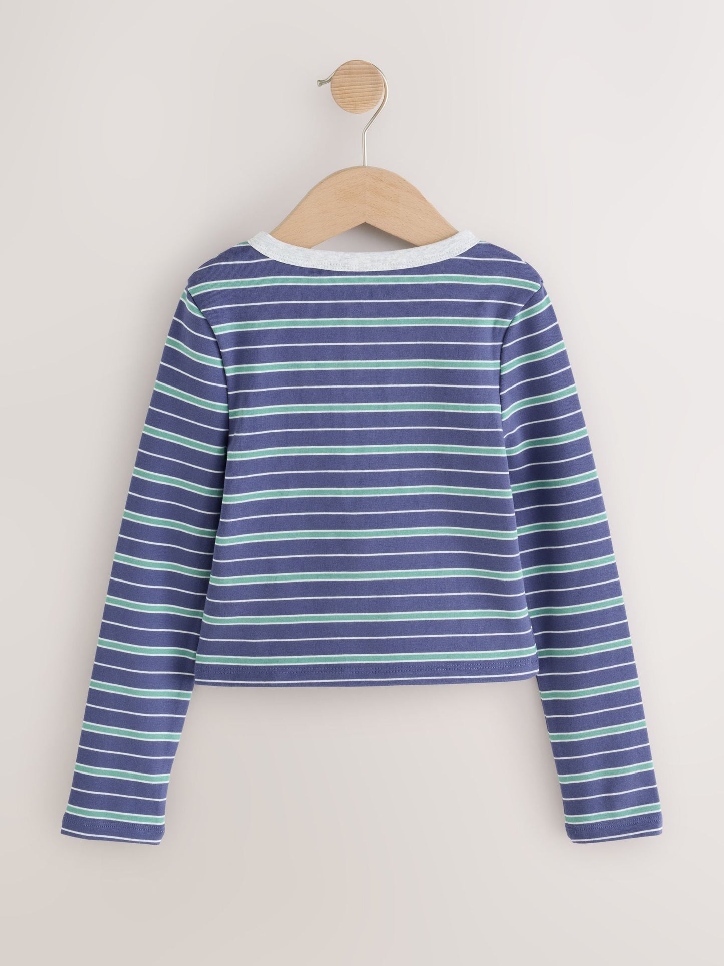 Dsiney Kidz - Grey Stripe Long Sleeve Button Tops 2 Pack (3-16yrs) image 6