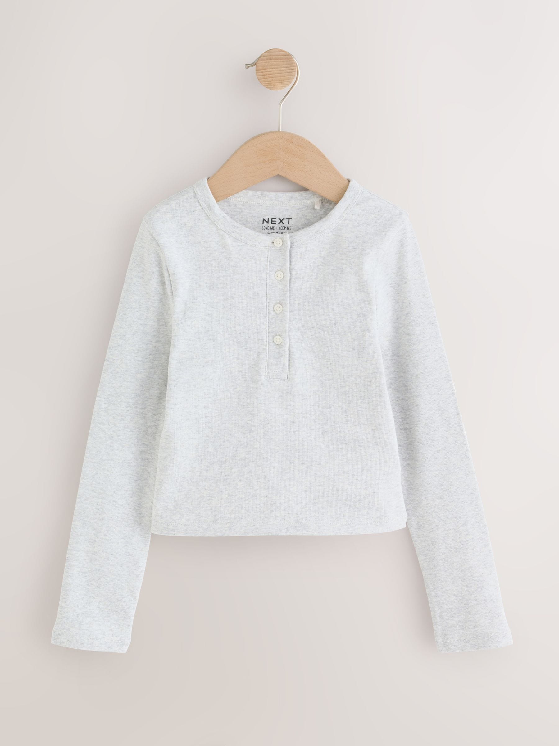 Dsiney Kidz - Grey Stripe Long Sleeve Button Tops 2 Pack (3-16yrs) image 7