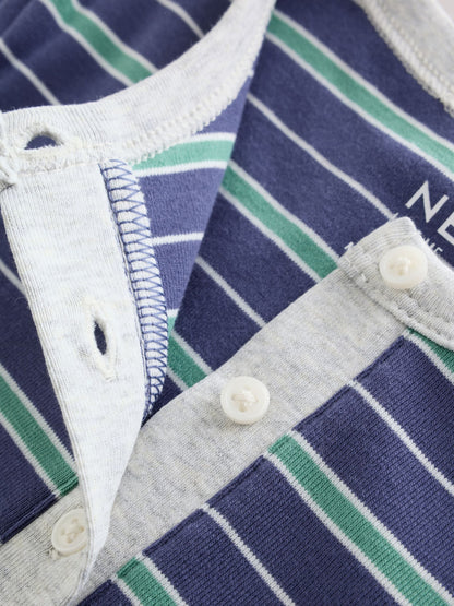 Dsiney Kidz - Grey Stripe Long Sleeve Button Tops 2 Pack (3-16yrs) image 9