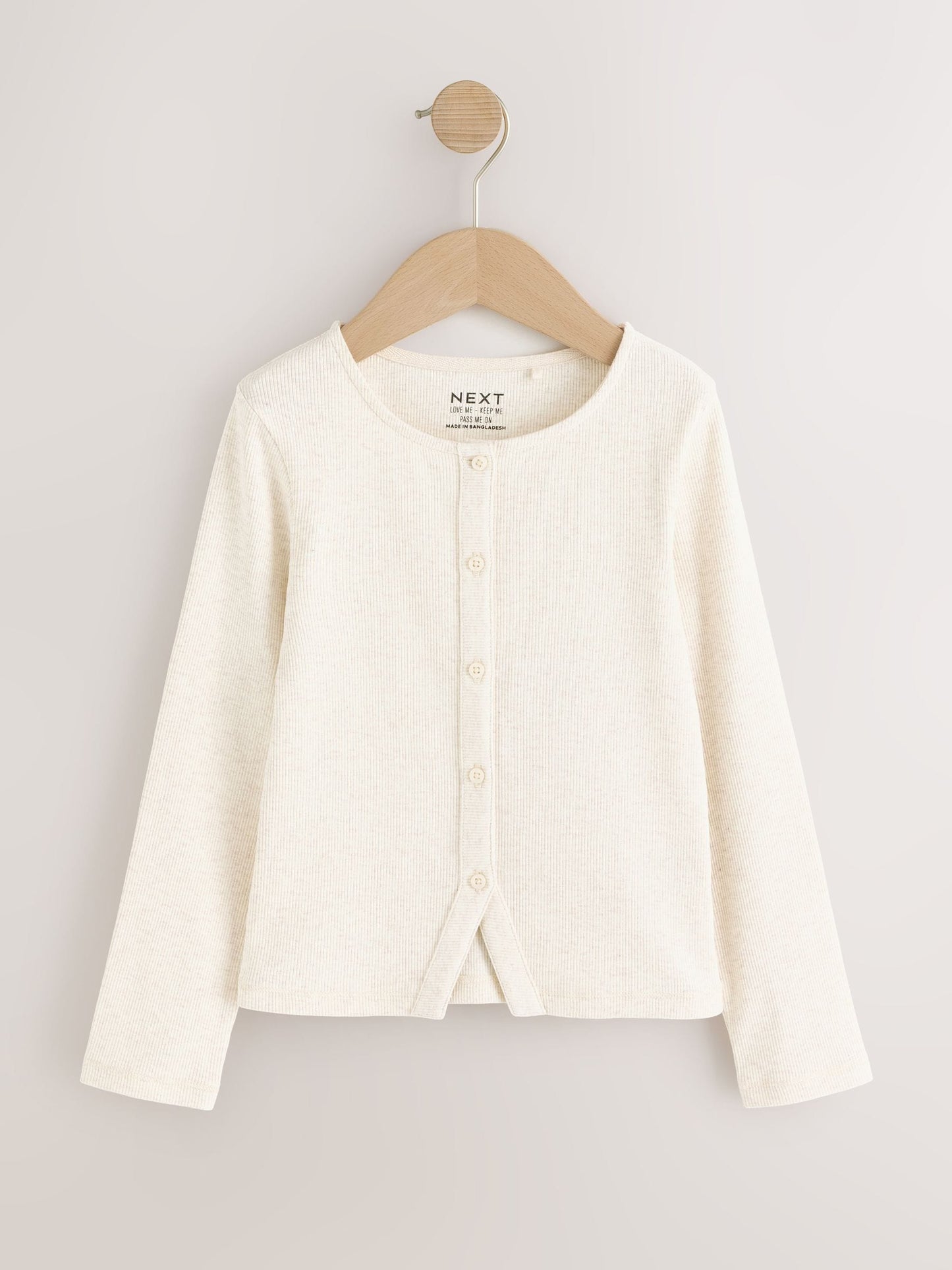 Dsiney Kidz - Cream/ Brown Long Sleeve Ribbed Cardigan 2 Pack (3-16yrs) image 2