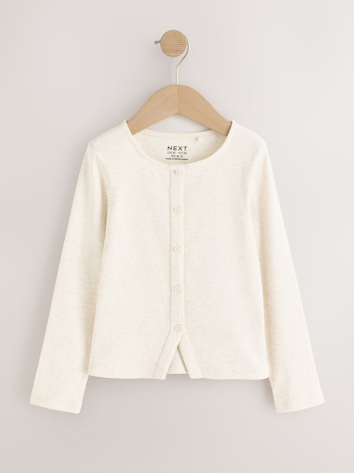 Dsiney Kidz - Cream/ Brown Long Sleeve Ribbed Cardigan 2 Pack (3-16yrs) image 2