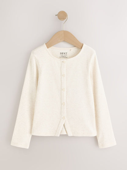 Dsiney Kidz - Cream/ Brown Long Sleeve Ribbed Cardigan 2 Pack (3-16yrs) image 2