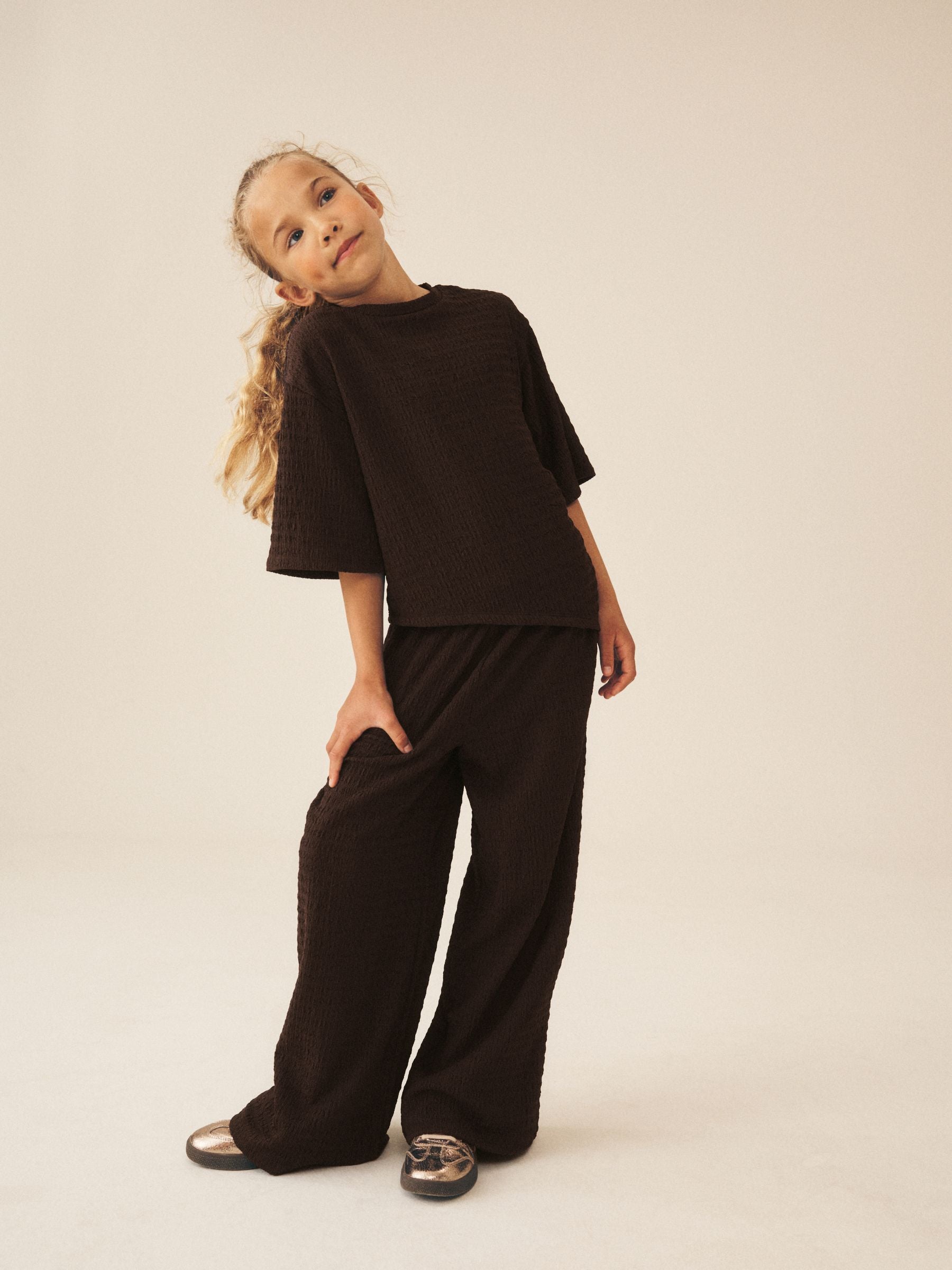 Dsiney Kidz - Chocolate Brown Top and Leggings Set (3-16yrs) image 1
