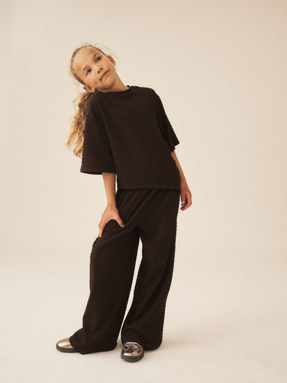 Dsiney Kidz - Chocolate Brown Top and Leggings Set (3-16yrs) image 1