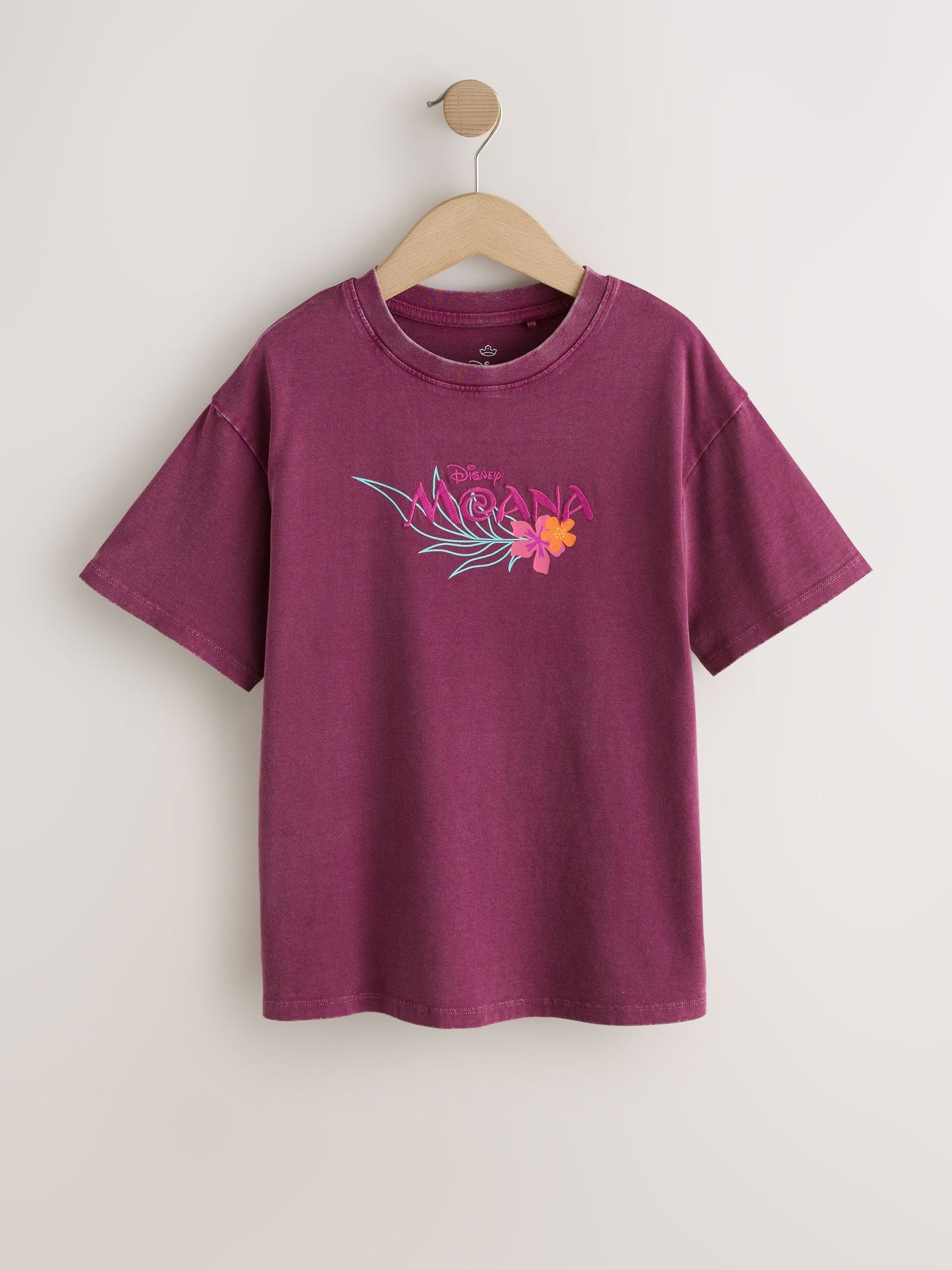 Dsiney Kidz - Purple Disney Moana Oversized Graphic T-Shirt (3-16yrs) image 5